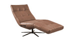 Komfort-Einzelliege LASCONDO Stina, in der Farbausführung Brown, Schrägansicht mit der Funktion