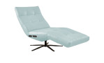 Basis-Einzelliege LASCONDO Stina, in der Farbausführung Light Blue, Schrägansicht, mit Funktion