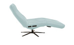 Basis-Einzelliege LASCONDO Stina, in der Farbausführung Light Blue, Seitenansicht