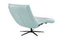 Basis-Einzelliege LASCONDO Stina, in der Farbausführung Light Blue, Rückansicht