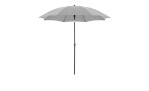 Sonnenschirm Active Green Edition Ausführung Hellgrau und Gestell in Anthrazit, offen