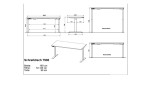 Höhenverstellbarer Schreibtisch Move & Work in Kaschmir/Weiß, Ansicht Skizze