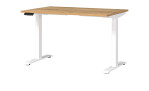 Höhenverstellbarer Schreibtisch Move & Work in Navarra-Eiche/Weiß