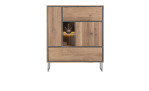 Highboard Trapani in der Farbe Mango, Frontansicht