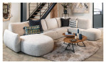 Couchtisch Trapani von Henders & Hazel in Mango furniert mit Metallgestell, Ansicht im Milieu
