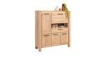 Highboard Delmonte in Eiche mit 4 Türen, inkl. LED Beleuchtung