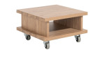 Beistelltisch Delmonte in Oak Natural Vintage (Vintage Eiche), mit Rollen