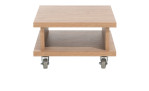 Beistelltisch Delmonte in Oak Natural Vintage (Vintage Eiche), mit Rollen