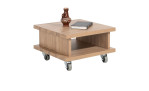 Beistelltisch Delmonte in Oak Natural Vintage (Vintage Eiche), mit Rollen
