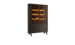 Buffetschrank Ravello aus Eichenfurnier in tiefem, dunklem Basaltton