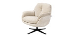 Sessel Densa von Henders & Hazel in beige, 360 ° drehbar per Drehfuß