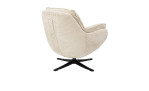 Sessel Densa von Henders & Hazel in beige, 360 ° drehbar per Drehfuß, Ansicht von hinten