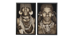 Bild Hamar Woman und Bild Samburu Warrior nebeneinander