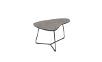 Couchtisch Pia in der Farbe Anthrazit-Grau, Frontansicht kleiner Tisch