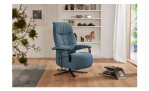 Komfort-Relaxsessel 7250, in der Farbausführung Blau, in einem Raum stehend