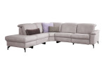 Komfort-Ecksofa 1590, in der Farbausführung Asche