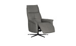 Relaxsessel 9361, in der Farbausführung Grau, Schrägansicht mit funktion, rechts