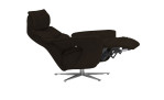 Basis-Einzelsessel 7052, in der Farbausführung Black, Seitenansicht mit der Funktion