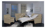 Komfort-Sitzgruppe 2253, in der Farbausführung Beige, mit der Bettfunktion