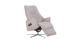 Komfort-Relaxsessel 7911 in der Farbausführung Asche, Schrägansicht mit Relaxfunktion