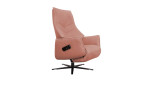 Komfort - Relaxsessel 7911, in der Farbausführung Rosa, rechte Schrägansicht