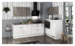 artego Küche ECO / ARTWOOD Alpinweiß Silbereiche Nachbildung