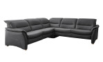 Komfort-Ecksofa Relaxfunktion links, in der Farbausführung Dunkelgrau