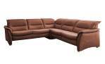 Komfort-Ecksofa Relaxfunktion links, in der Farbausführung Tabac