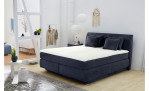 Boxspringbett Carla Mix in der Farbe Blau im Schlafzimmer