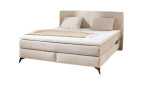 Boxspringbett Kaprun mit einem Chenillebezug in der Farbe Beige