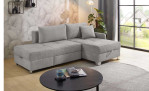 Wohnlandschaft Luke in Stoff Grau, Milleubild