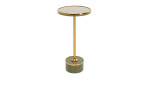 Beistelltisch Grazia Crack von Kare Design in grün/gold, rund