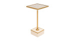 Beistelltisch Grazia von Kare in Gold/Weiß