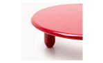Couchtisch Eliano Rot von Kare, in Rot lackiert, Detailansicht Fuß