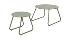 Beistelltisch-Set Adriano in grün aus robustem Eisen