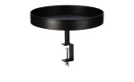 Balkon-Tablett Metall schwarz lackiert mit Klemmschraube Durchmesser ca. 36 cm