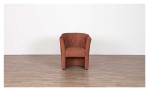 Sessel Luca in der Farbe Rot, in einem Zimmer