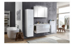 Komfort-Badezimmer-Set Bad 3020 im Dekor Weiß Seidenglanz, Milieu-Ansicht