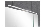 Komfort-Badezimmer-Set Bad 3020 im Dekor Weiß Seidenglanz, Detailansicht Aufatzleuchte Spiegelschrank