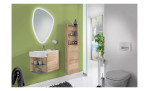 Komfort-Badezimmer-Set Bad 3010.3 im Dekor Eiche Struktur Nachbildung, Milieuansicht
