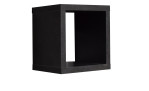 Regal Cube aus Holzwerkstoff in Schwarzstahl dekor.