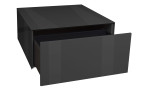 Couchtisch Couleur in der Farbe Anthrazit mit geöffneter Schublade