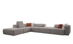 Komfort-Ecksofa plano|FORM Toronto, in der Farbausführung Grey
