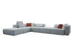 Komfort-Ecksofa plano|FORM Toronto, in der Farbausführung Ice