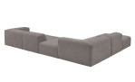 Basis-Ecksofa plano|FORM Toronto, in der Farbausführung Grey, Rückansicht