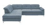 Komfort-Ecksofa plano|FORM Marbella, in der Farbausführung Ice, Frontansicht