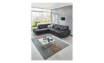 Komfort-Ecksofa plano|FORM Marbella, in der Farbausführung Grau, in einem Raum stehend