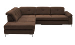Basis-Ecksofa plano|FORM Marbella, in der Farbausführung Braun, Frontansicht