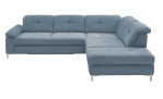 Basis-Ecksofa plano|FORM Marbella, in der Farbausführung Ice, Frontansicht