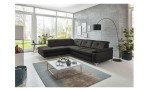Basis-Ecksofa plano|FORM Marbella, in der Farbausführung Anthrazit, in einem Raum stehend